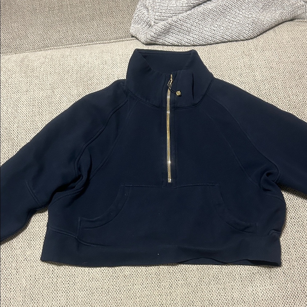 Navy Blue Lululemon Scuba with Gold Zipper